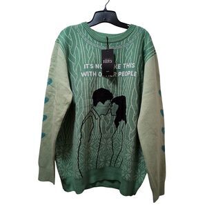 Hulu Normal People Limited Edition Ugly Christmas Sweater XXL Mint Green